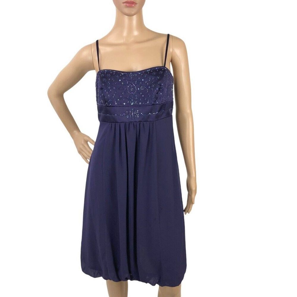 Davids Bridal‎ Beaded Embellished Sleeveless Formal Prom Fairycore Dress Size 4